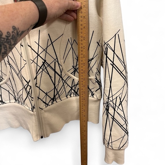 Lululemon scuba ghost nesting bird scribble full-zip hoodie size 8 - Picture 4 of 14